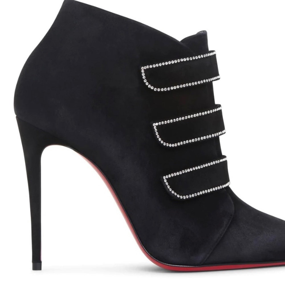 Christian Louboutin Triniboot Strass 100 suede boots